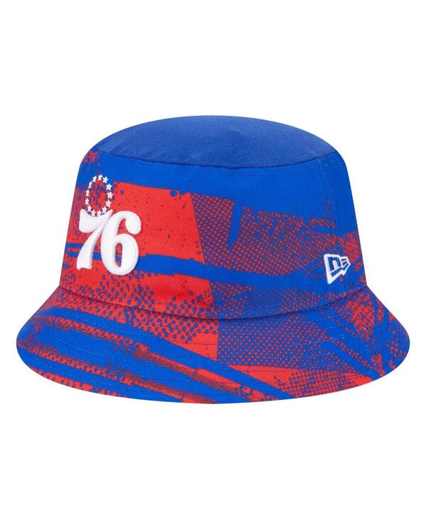 ニューエラ メンズ アクセサリー 帽子 New Era Men's Royal/Red Philadelphia 76ers Tip-Off Bucket Hat Royal Red レッド 10,245円