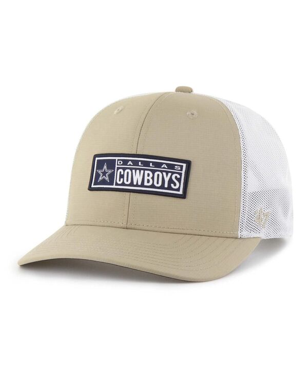 47 ブランド メンズ アクセサリー 帽子 キャップ '47 Brand Men's Khaki Dallas Cowboys Acapulco Brrr Trucker Adjustable Hat Khaki カーキ|ReVida 店