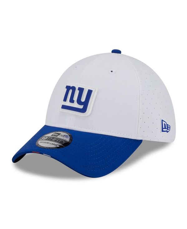 ニューエラ メンズ アクセサリー 帽子 New Era Men's White/Royal New York Giants 2025 NFL Training Camp 39THIRTY Flex Hat White Royal ホワイト