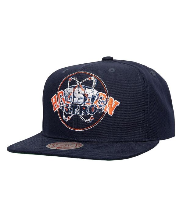 ミッチェル&ネス メンズ アクセサリー 帽子 Mitchell & Ness Men's Navy Houston Astros Double Up Snapback Hat Navy ネイビー