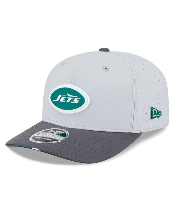 ニューエラ メンズ アクセサリー 帽子 New Era Men's Gray/Graphite New York Jets 2025 NFL Training Camp 9SEVENTY Adjustable Hat Gray Graphite グラファイト
