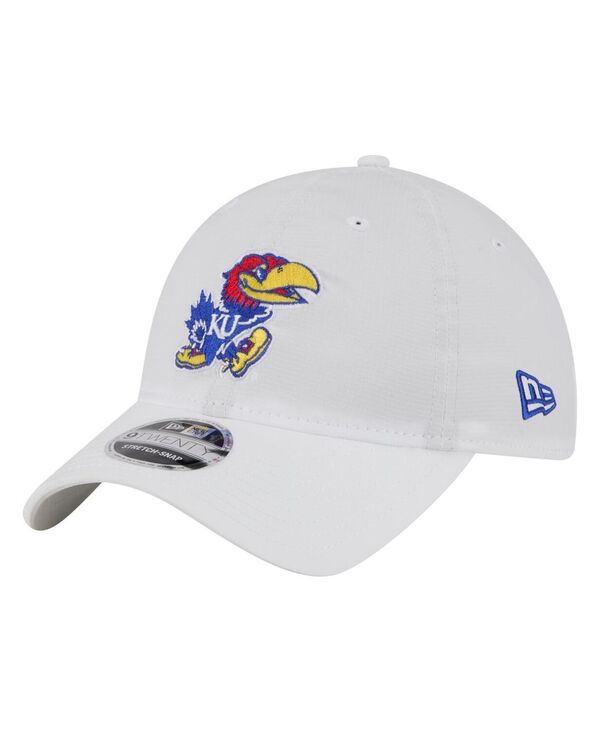 ニューエラ メンズ アクセサリー 帽子 New Era Men's White Kansas Jayhawks Active Ripstop 9TWENTY Adjustable Hat White ホワイト 8,954円