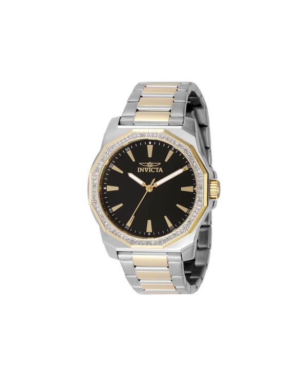 インビクタ メンズ アクセサリー 腕時計 Invicta Men's 49105 Speedway Quartz 3 Hand Black Dial Watch Gold ゴールド