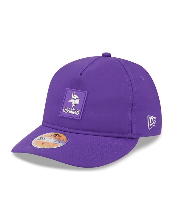 ニューエラ メンズ アクセサリー 帽子 New Era Men's Purple Minnesota Vikings 2025 Sideline Retro Crown 59FIFTY Fitted Hat Purple パープル