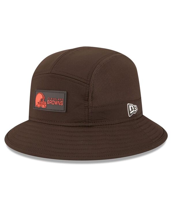 ニューエラ メンズ アクセサリー 帽子 New Era Men's Brown Cleveland Browns 2025 Sideline Bucket Hat Brown ブラウン｜ReVida 店