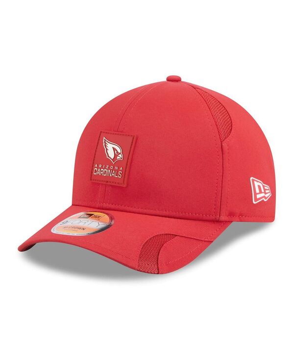 ニューエラ メンズ アクセサリー 帽子 New Era Men's Cardinal Arizona Cardinals 2025 Sideline M-crown 9FORTY Adjustable Hat Dark Red レッド