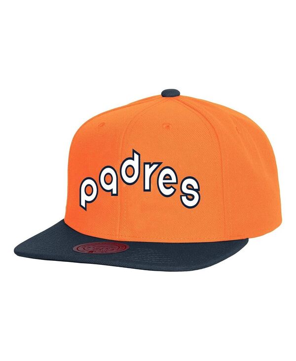 ミッチェル&ネス メンズ アクセサリー 帽子 Mitchell & Ness Men's Orange San Diego Padres Cooperstown Collection Basic Flip Snapback Hat Orange オレンジ