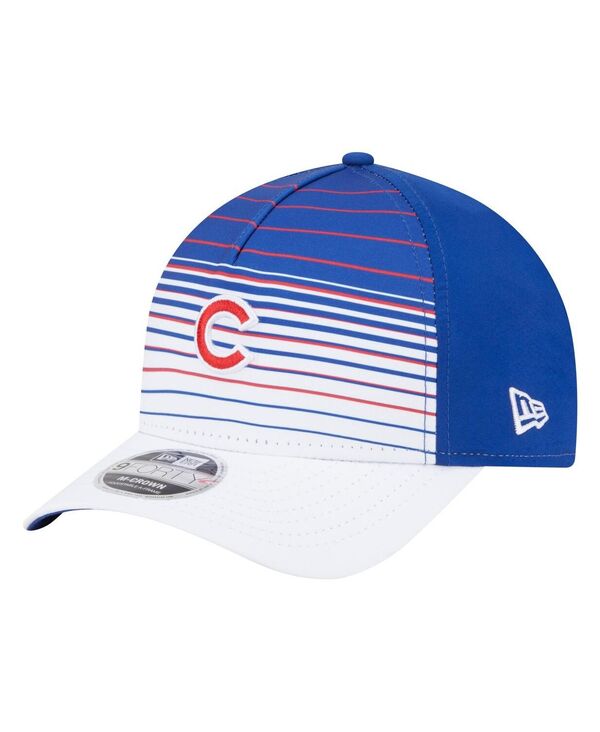 ニューエラ メンズ アクセサリー 帽子 New Era Men's Royal Chicago Cubs Gradient 9FORTY M-Crown Adjustable Hat Royal|ReVida 店