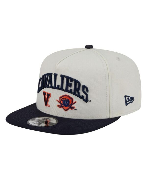 ニューエラ メンズ アクセサリー 帽子 New Era Men's White Virginia Cavaliers Collegiate 9FIFTY A-Frame Snapback Hat White ホワイト
