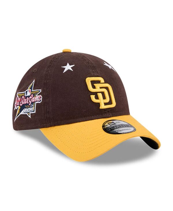 ニューエラ メンズ アクセサリー 帽子 New Era Men's Brown/Gold San Diego Padres 2025 MLB All-Star Game 9TWENTY Adjustable Hat Brown Gold ブラウン