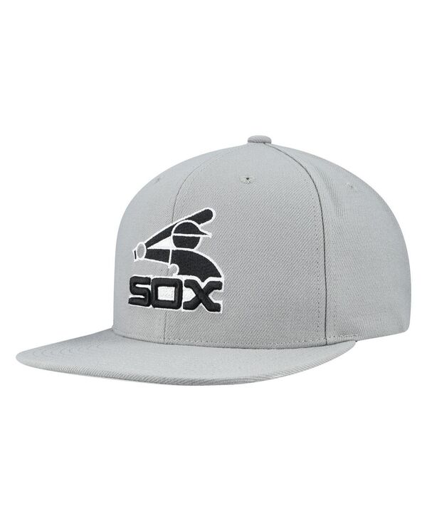 ミッチェル&ネス メンズ アクセサリー 帽子 Mitchell & Ness Men's Gray Chicago White Sox Cooperstown Collection Basic Flip Snapback Hat Gray グレー