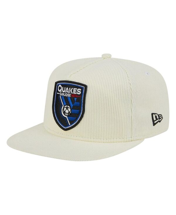 ニューエラ メンズ アクセサリー 帽子 New Era Men's Cream San Jose Earthquakes 2025 Kickoff Snapback Golfer Hat Cream クリーム｜ReVida 店