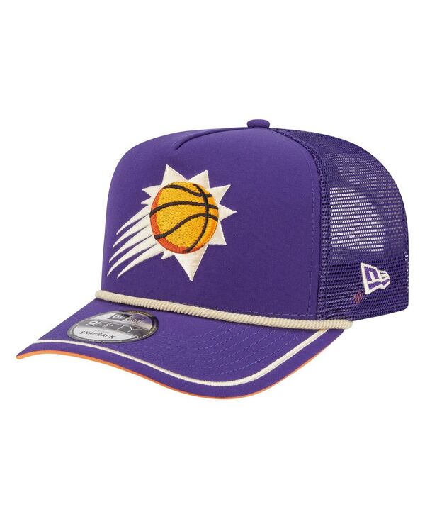 ニューエラ メンズ アクセサリー 帽子 New Era Men's Purple Phoenix Suns Team Rope A-Frame 9FIFTY Snapback Hat Purple パープル