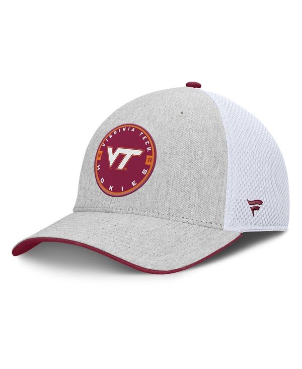 ファナティクス メンズ アクセサリー 帽子 Fanatics Men's Heather Gray Virginia Tech Hokies Trigger Flex Hat Heather Gray グレー