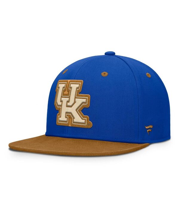 ファナティクス メンズ アクセサリー 帽子 Fanatics Men's Royal/Brown Kentucky Wildcats Noboa Fitted Hat Royal Brown ブラウン|ReVida 店