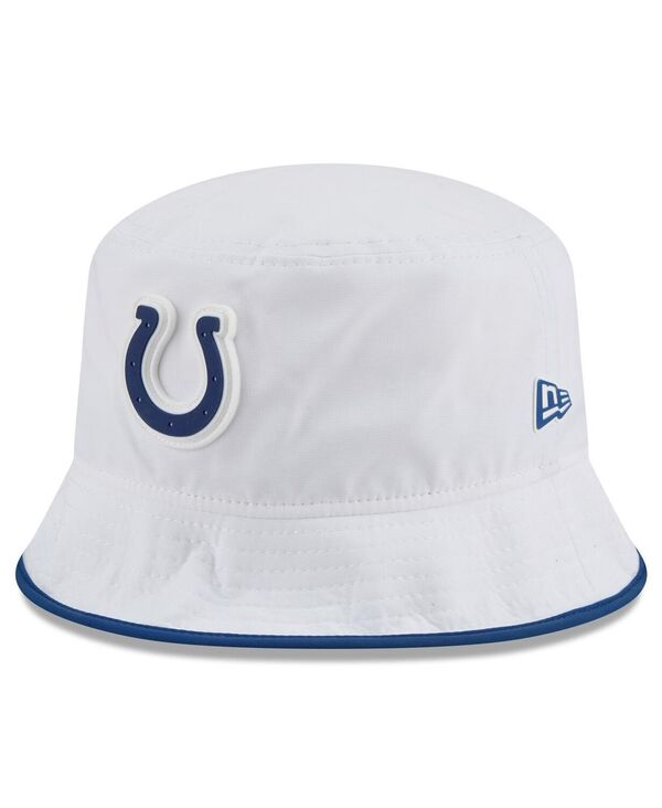 ニューエラ メンズ アクセサリー 帽子 New Era Men's White Indianapolis Colts 2025 NFL Training Camp Stretch Bucket Hat White ホワイト|ReVida 店