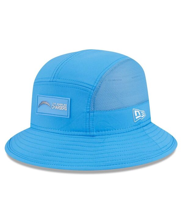 ニューエラ メンズ アクセサリー 帽子 New Era Men's Powder Blue Los Angeles Chargers 2025 Sideline Bucket Hat Powder Blue ブルー