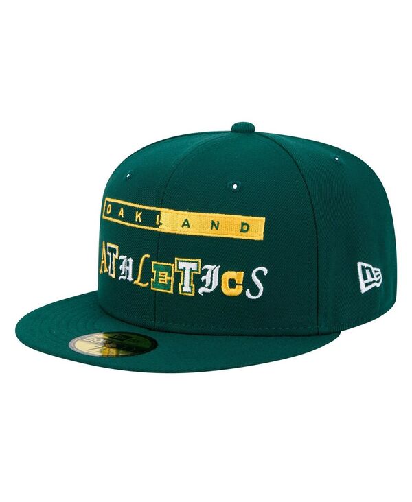 ニューエラ メンズ アクセサリー 帽子 New Era Men's Green Oakland Athletics Ransom 59FIFTY Fitted Hat Green グリーン