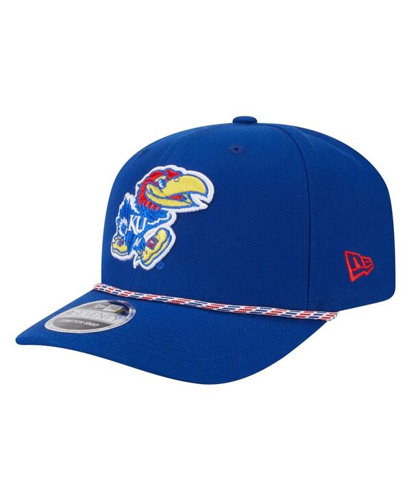 ニューエラ メンズ アクセサリー 帽子 New Era Men's Royal Kansas Jayhawks Game Day Multi-Rope 9SEVENTY Stretch-Snap Hat Royal マルチカラー｜ReVida 店