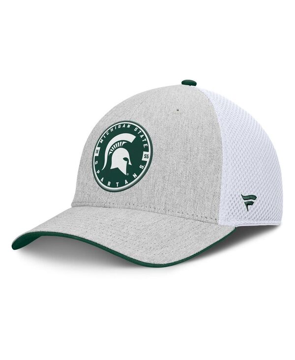 ファナティクス メンズ アクセサリー 帽子 Fanatics Men's Heather Gray/White Michigan State Spartans Trigger Flex Hat Heather Gray White ホワイト