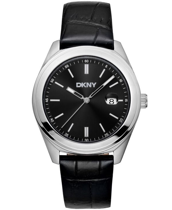 ダナ キャラン ニューヨーク メンズ アクセサリー 腕時計 レザー DKNY Men Modernist Classics Dark Blue Leather Strap Watch 40mm Dark Blue ブルー