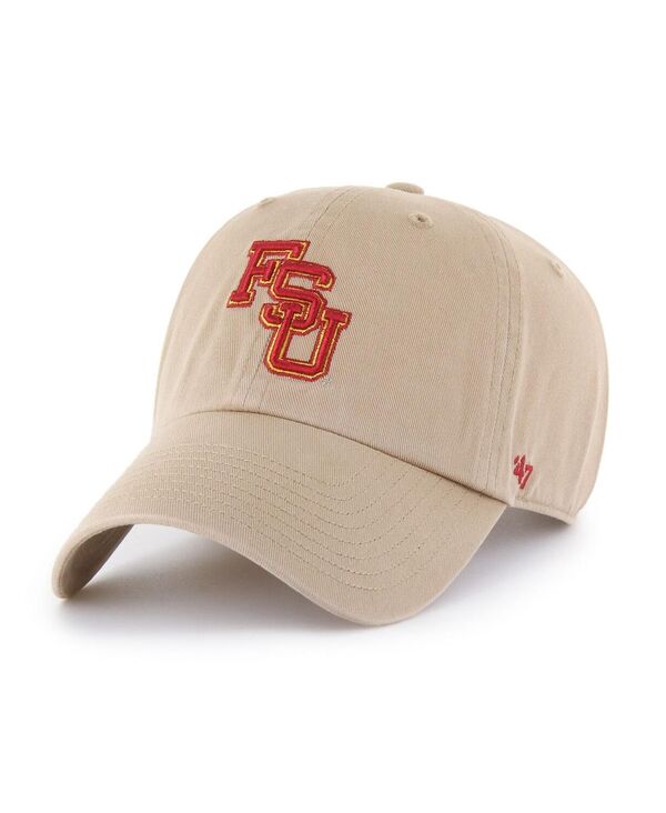 47 ブランド メンズ アクセサリー 帽子 '47 Brand Men's Khaki Florida State Seminoles Vault Clean Up Adjustable Hat Khaki カーキ｜ReVida 店