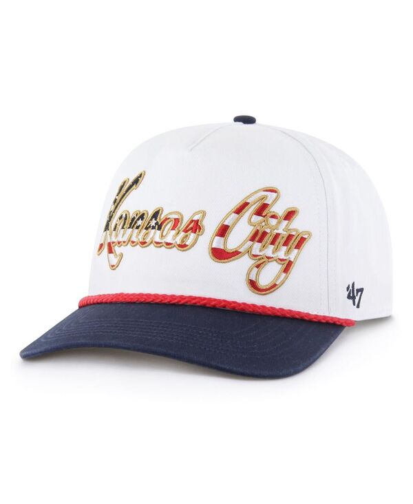 47 ブランド メンズ アクセサリー 帽子 '47 Brand Men's White Kansas City Chiefs Patriotic Overhand Hitch Adjustable Hat White ホワイト
