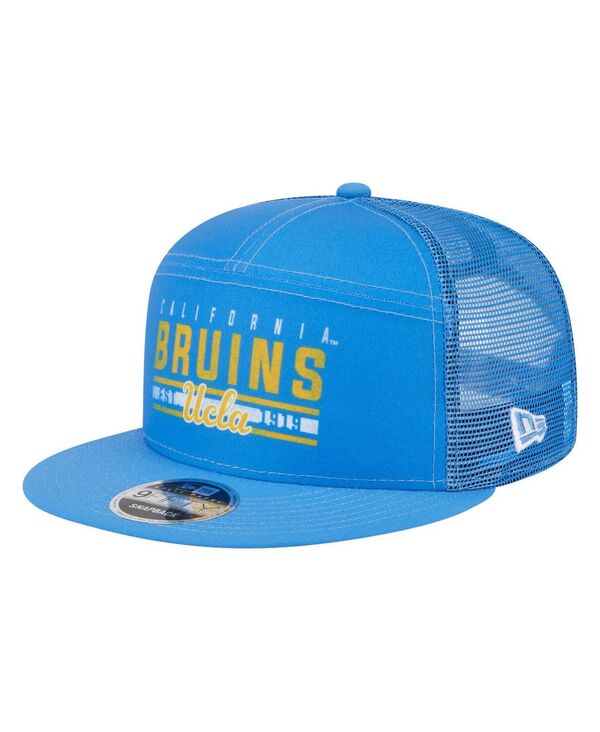 ニューエラ メンズ アクセサリー 帽子 New Era Men's Blue UCLA Bruins Split Panel 9FIFTY Snapback Trucker Hat Blue ブルー