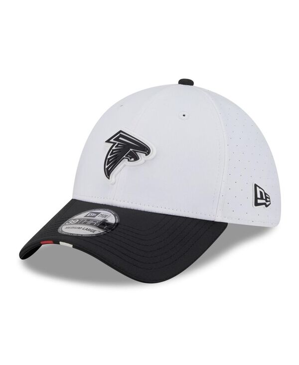 ニューエラ メンズ アクセサリー 帽子 New Era Men's White/Black Atlanta Falcons 2025 NFL Training Camp 39THIRTY Flex Hat White Black ホワイト