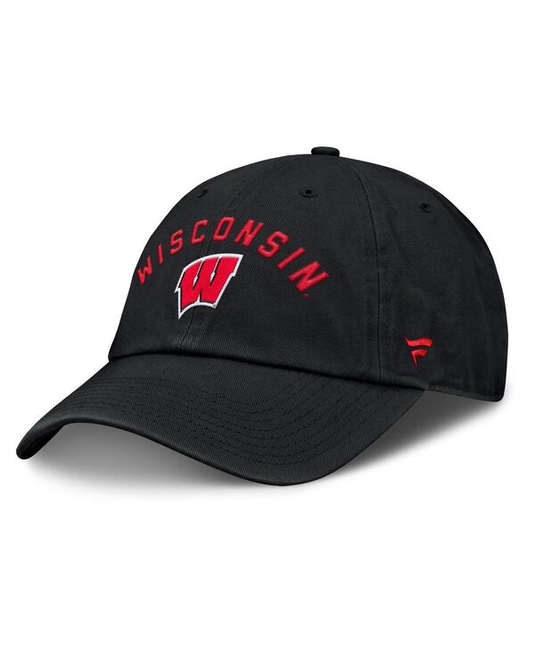 ファナティクス メンズ アクセサリー 帽子 Fanatics Men's Black Wisconsin Badgers Myth Adjustable Hat Black ブラック
