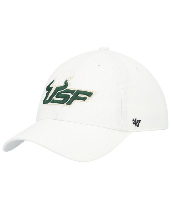 47 ブランド メンズ アクセサリー 帽子 '47 Brand Men's White South Florida Bulls Clean Up Adjustable Hat White ホワイト