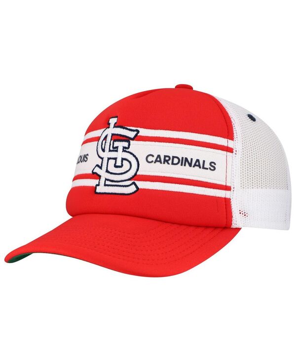 ミッチェル&ネス メンズ アクセサリー 帽子 Mitchell & Ness Men's Red St. Louis Cardinals Sideline Trucker Adjustable Hat Red レッド