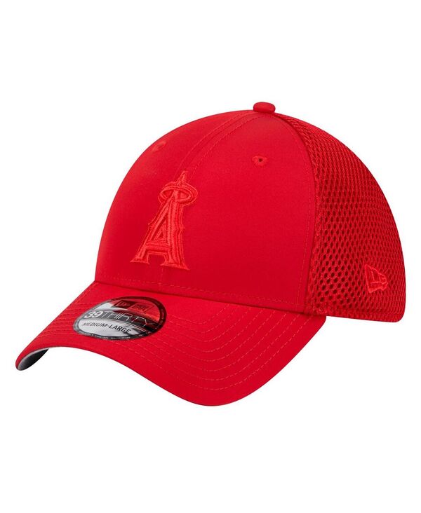 ニューエラ メンズ アクセサリー 帽子 New Era Men's Red Los Angeles Angels Team Tone 39THIRTY Flex Hat Red レッド