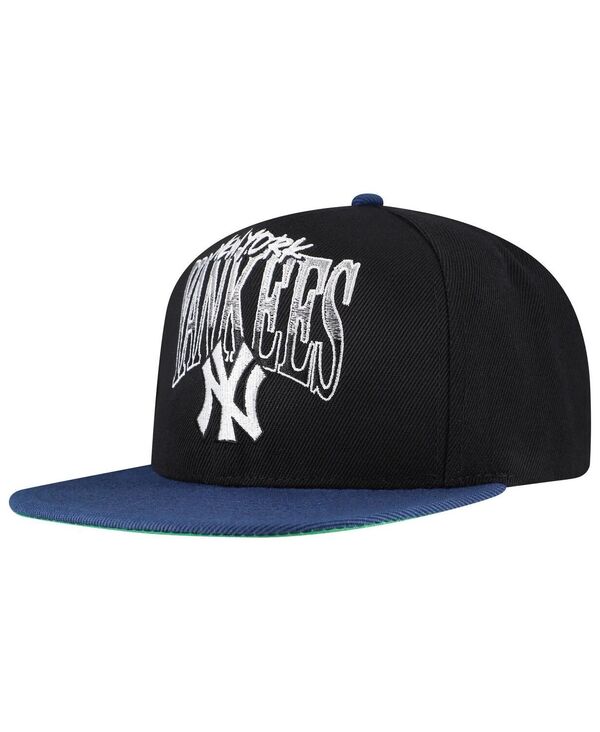ミッチェル&ネス メンズ アクセサリー 帽子 Mitchell & Ness Men's Black New York Yankees Rise Up Snapback Hat Black ブラック