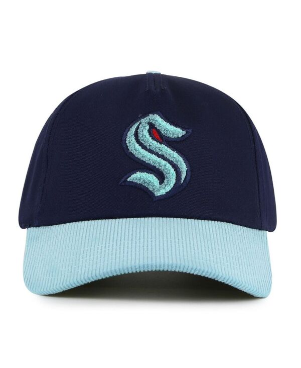 アメリカンニードル メンズ アクセサリー 帽子 American Needle Men's Light Blue Seattle Kraken Burnett Adjustable Hat Light Blue ブルー｜ReVida 店