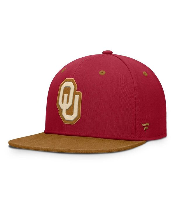 ファナティクス メンズ アクセサリー 帽子 Fanatics Men's Crimson/Brown Oklahoma Sooners NoBo Fitted Hat Crimson Brown クリムゾン｜ReVida 店