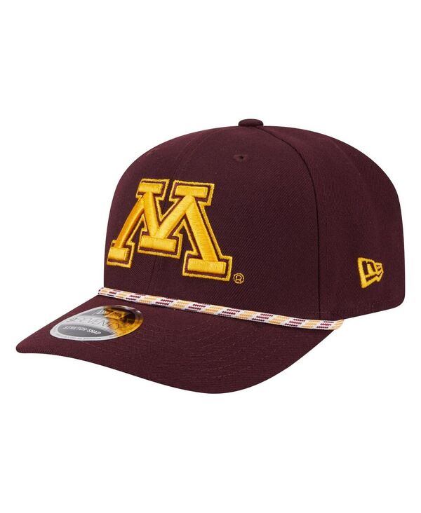 ニューエラ メンズ アクセサリー 帽子 New Era Men's Maroon Minnesota Golden Gophers Game Day Multi-Rope 9SEVENTY Stretch Snap Hat Maroon マルーン|ReVida 店