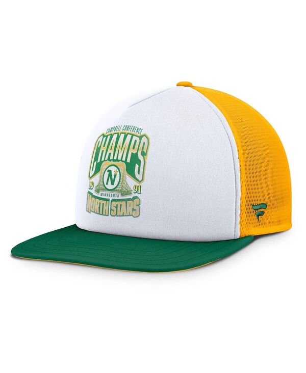 ファナティクス メンズ アクセサリー 帽子 Fanatics Men's White/Green Minnesota North Stars Decades Collection Foam Front Snapback Hat White Green ホワイト|ReVida 店