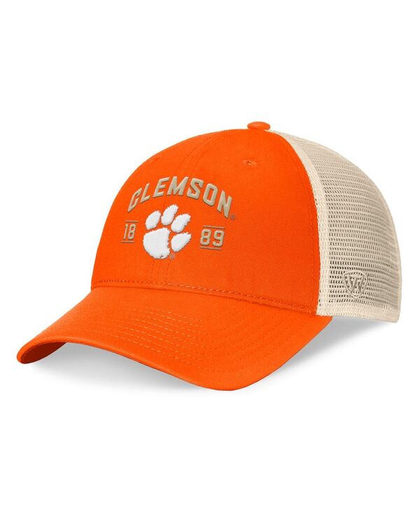 トップオブザワールド メンズ アクセサリー 帽子 Top of the World Men's Orange Clemson Tigers Heritage Waylon Trucker Adjustable Hat Orange オレンジ｜ReVida 店