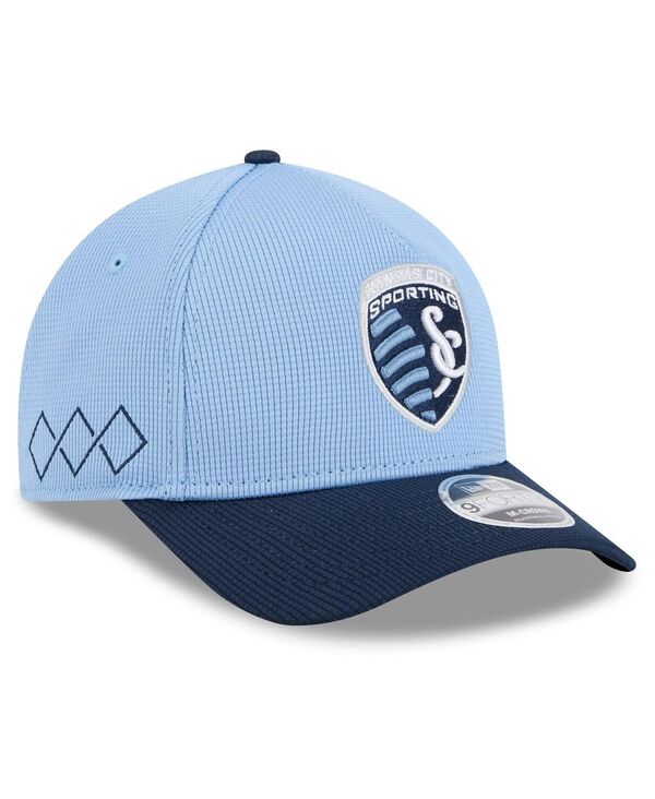 ニューエラ メンズ アクセサリー 帽子 ジャージー New Era Men's Light Blue Sporting Kansas City 2025 Jersey Hook 9FORTY M-Crown Adjustable Hat Light Blue ブルー｜ReVida 店