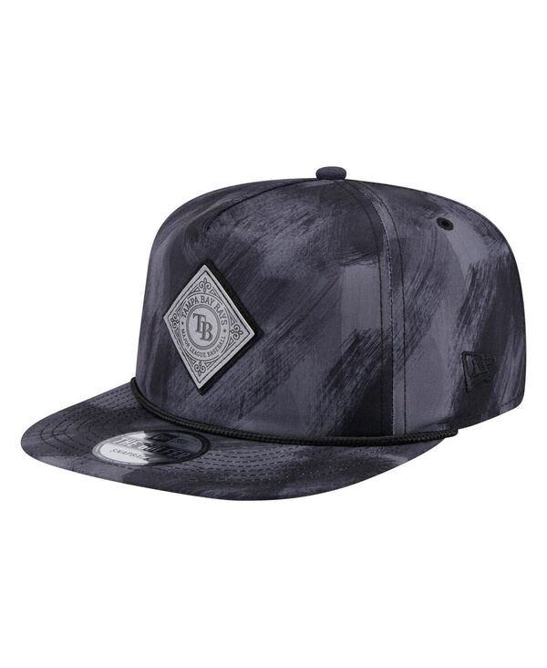 ニューエラ メンズ アクセサリー 帽子 プリント New Era Men's Navy Tampa Bay Rays Printed Golfer Snapback Hat Navy ネイビー