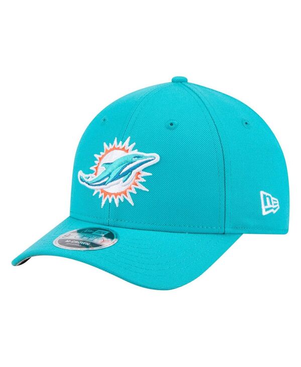 ニューエラ メンズ アクセサリー 帽子 New Era Men's Aqua Miami Dolphins Team Collection 9FORTY M-Crown Adjustable Hat Aqua アクア｜ReVida 店