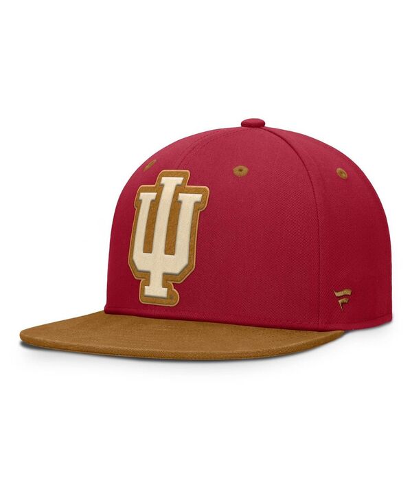 ファナティクス メンズ アクセサリー 帽子 Fanatics Men's Crimson/Brown Indiana Hoosiers NoBo Fitted Hat Crimson Brown クリムゾン｜ReVida 店