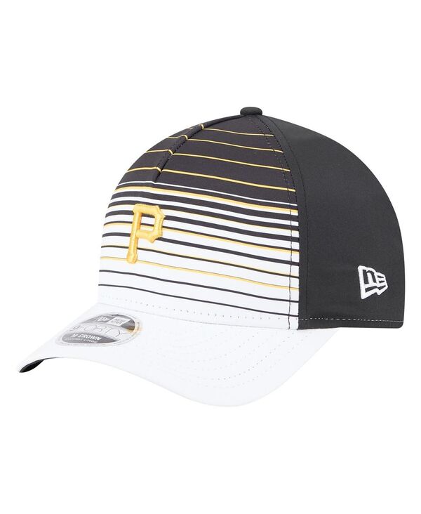 ニューエラ メンズ アクセサリー 帽子 New Era Men's Black Pittsburgh Pirates Gradient 9FORTY M-Crown Adjustable Hat Black ブラック｜ReVida 店