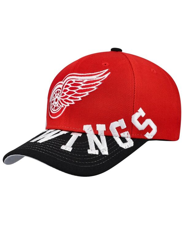 ミッチェル&ネス メンズ アクセサリー 帽子 Mitchell & Ness Men's Red/Black Detroit Red Wings Under Arch Two-Tone Pro Crown Snapback Hat Red Black ブラック