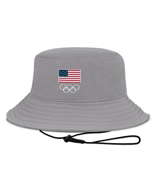 ファナティクス メンズ アクセサリー 帽子 Fanatics Men'sGray Team USA Finesse Bucket Hat Gray グレー