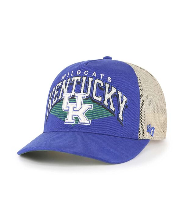 47 ブランド メンズ アクセサリー 帽子 メッシュ '47 Brand Men's Royal Kentucky Wildcats Pomona Mesh Hitch Adjustable Trucker Hat Royal