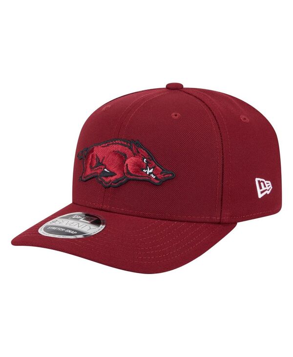 ニューエラ メンズ アクセサリー 帽子 New Era Men's Cardinal Arkansas Razorbacks Team Collective 9SEVENTY Stretch-snap Adjustable Hat Cardinal