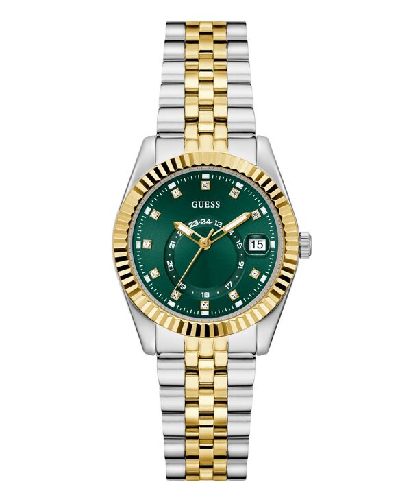 ゲス レディース アクセサリー 腕時計 GUESS Women's Two-Tone Multi-function Date Watch 34mm Gold ゴールド|ReVida 店