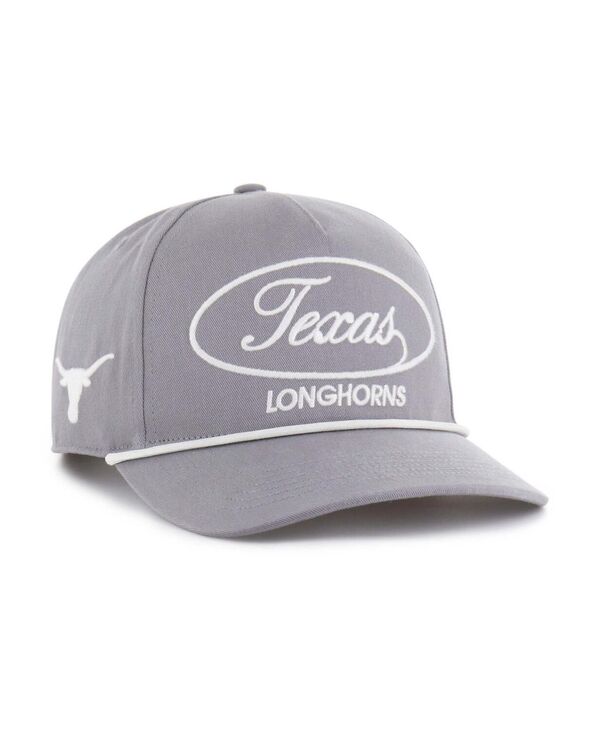 47 ブランド メンズ アクセサリー 帽子 '47 Brand Men's Gray Texas Longhorns Contemporary Basics Foundational Rope Hitch Adjustable Hat Gray グレー